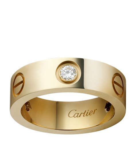 cartier yellow gold rings